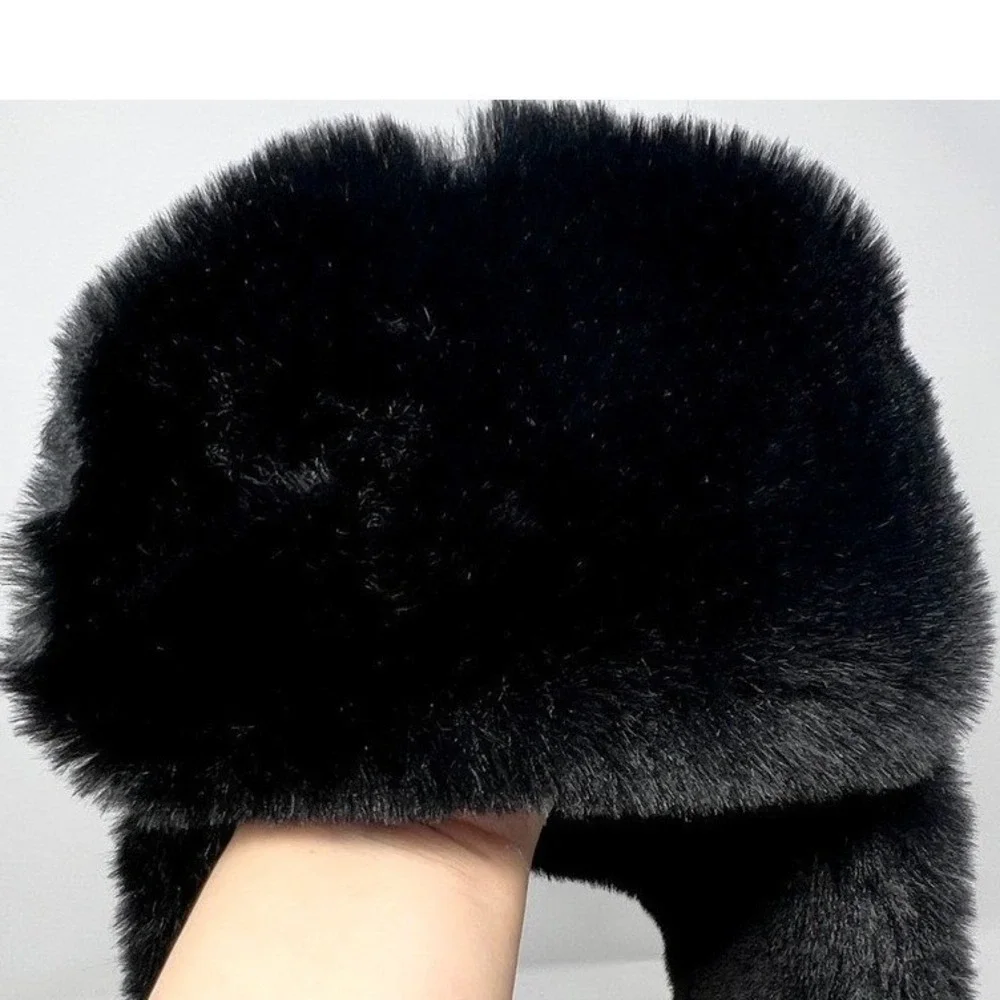 Justice Girls Metallic Purple Quilted Trapper Hat and‎ Mittens Set Faux Fur Trim